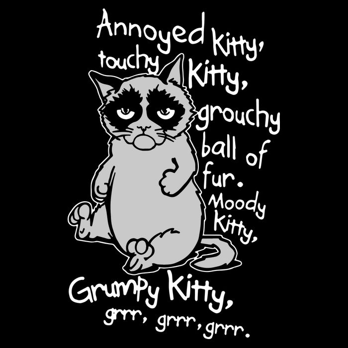 Annoyed Litty Touchy Kitty Grouchy Ball Of Fur Moody Kitty Grumpy Kitty Cat Coffee Mug