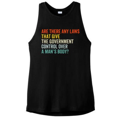 Any Laws That Give The Government Control Over A Man’S Body Ladies PosiCharge Tri-Blend Wicking Tank