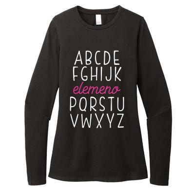 Abc Learning Teaching Alphabet Preschool Teacher Eleo Cool Gift Womens CVC Long Sleeve Shirt