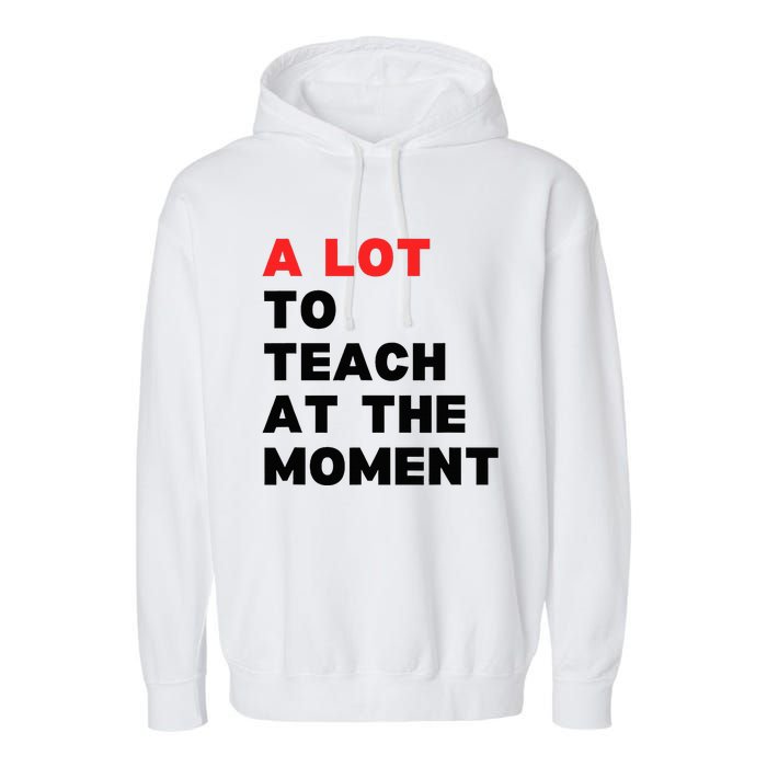 A Lot To Teach At The Moment Garment-Dyed Fleece Hoodie