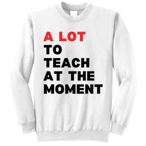 A Lot To Teach At The Moment Sweatshirt