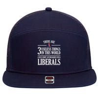 Anti Liberal TShirt: Useless Liberals, Liberal Tears 7 Panel Mesh Trucker Snapback Hat