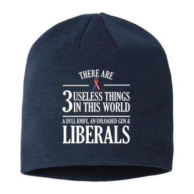 Anti Liberal TShirt: Useless Liberals, Liberal Tears Sustainable Beanie