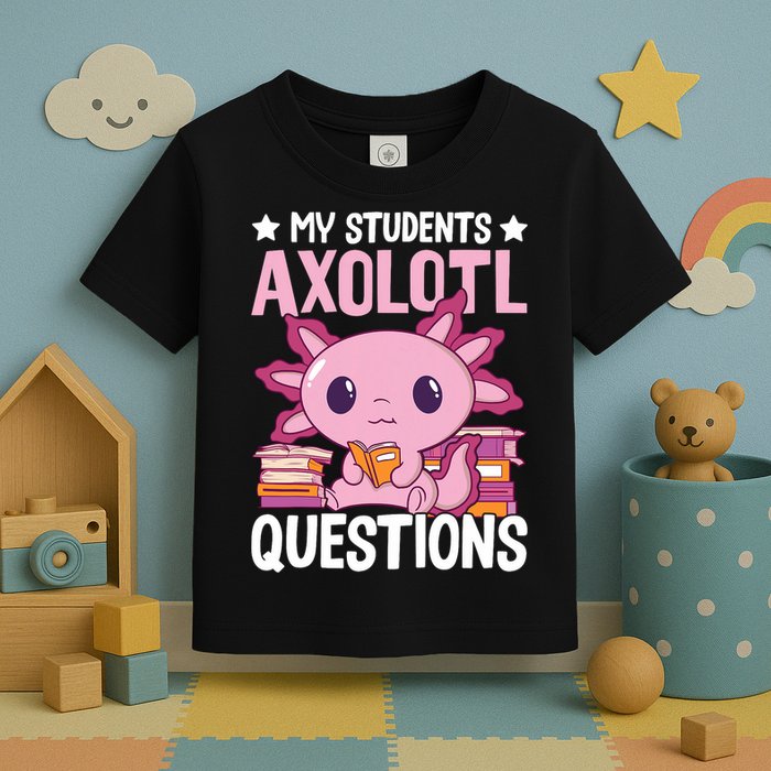 Axolotl Lover Teacher - My Students Axolotl Questions  Toddler T-Shirt
