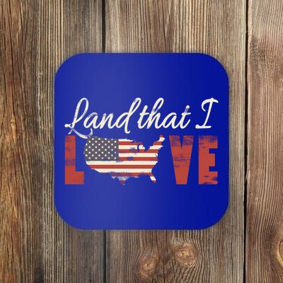 America Land That I Love Usa Flag Gift Coaster