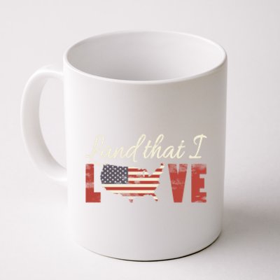 America Land That I Love Usa Flag Gift Coffee Mug