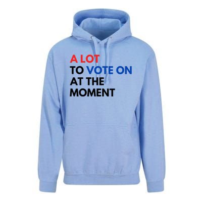 A Lot To Vote On At The Moment Funny Kamala President Vote Unisex Surf Hoodie