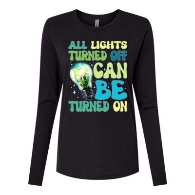 All Lights Turned Off Can Be Turned On Womens Cotton Relaxed Long Sleeve T-Shirt