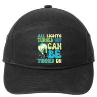 All Lights Turned Off Can Be Turned On 7-Panel Snapback Hat