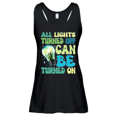 All Lights Turned Off Can Be Turned On Ladies Essential Flowy Tank