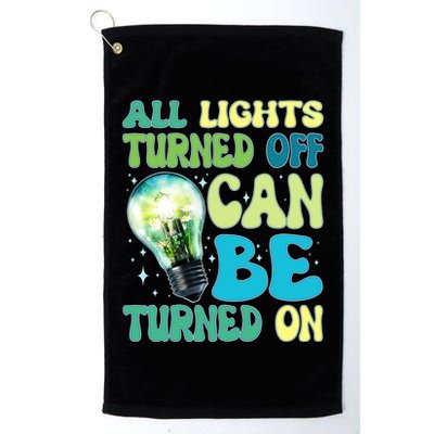 All Lights Turned Off Can Be Turned On Golf Towel