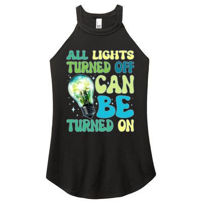 All Lights Turned Off Can Be Turned On Women's Perfect Tri Rocker Tank