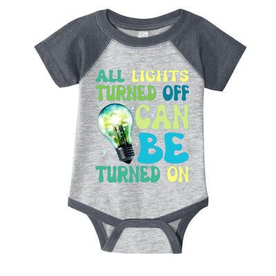 All Lights Turned Off Can Be Turned On Infant Baby Jersey Bodysuit