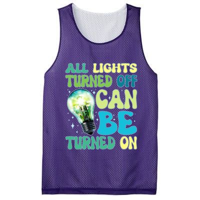 All Lights Turned Off Can Be Turned On Mesh Reversible Basketball Jersey Tank