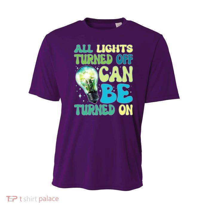 All Lights Turned Off Can Be Turned On Youth Performance Sprint T-Shirt