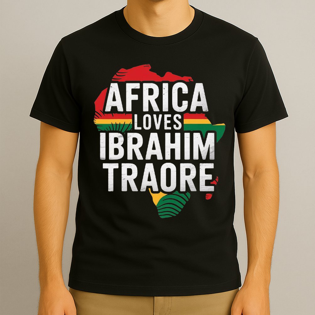 Africa Loves Traore Burkina Faso- Ibrahim Traoré  T-Shirt