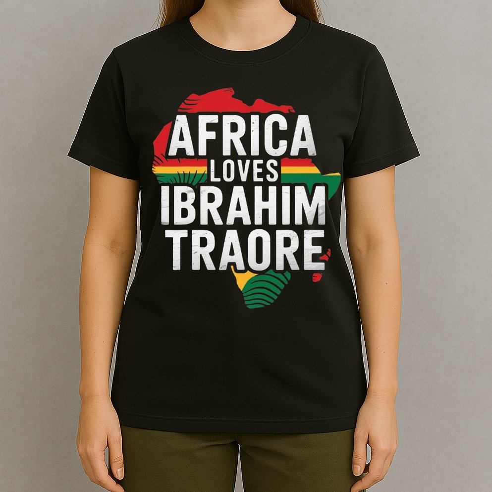 Africa Loves Traore Burkina Faso- Ibrahim Traoré  T-Shirt