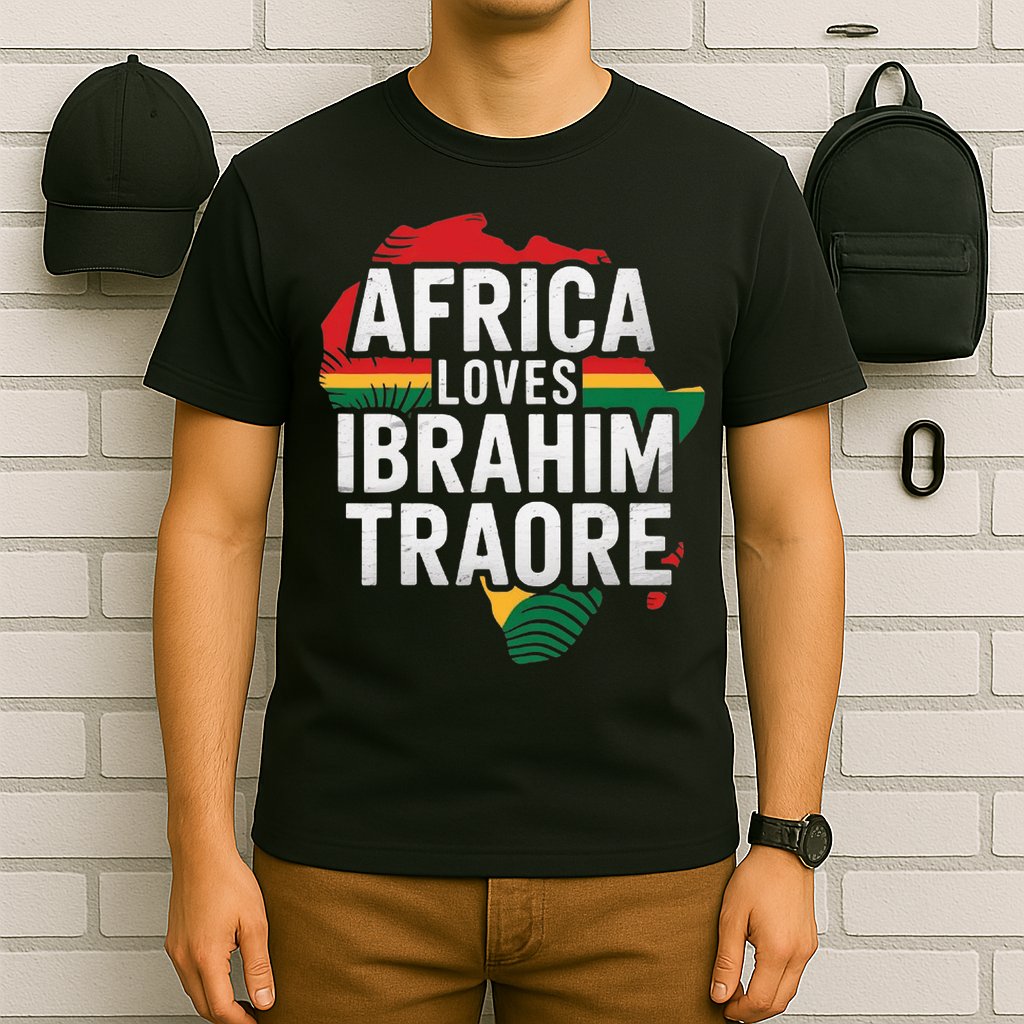 Africa Loves Traore Burkina Faso- Ibrahim Traoré  T-Shirt