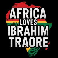 Africa Loves Traore Burkina Faso- Ibrahim Traoré  Drawstring Bag