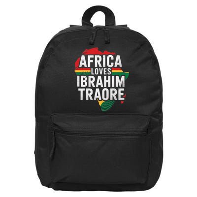 Africa Loves Traore Burkina Faso- Ibrahim Traoré  16 in Basic Backpack