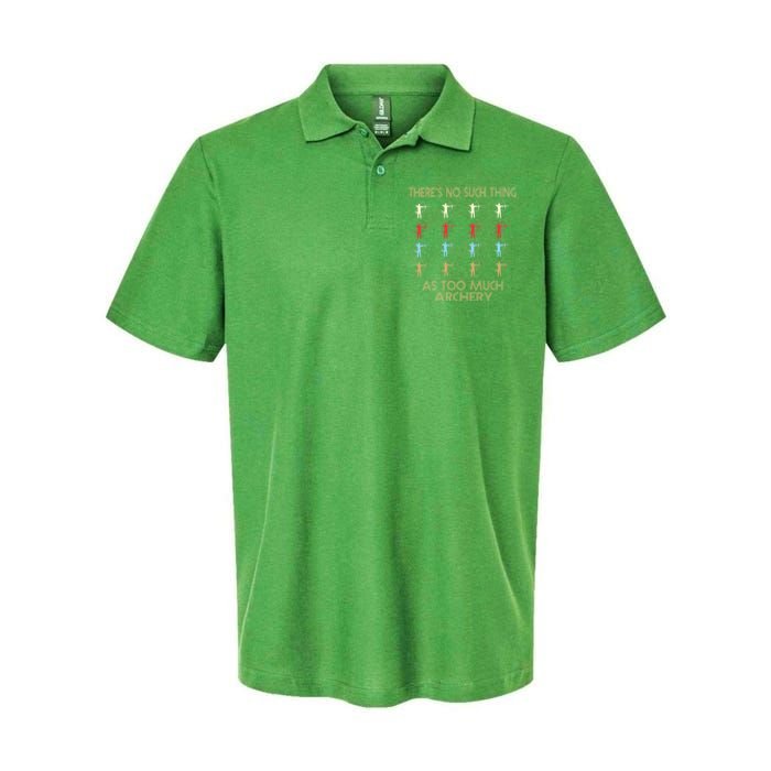 Archery Lovers There&X27;S No Such Thing As Too Much Archery Retro Vintage S Softstyle Adult Sport Polo