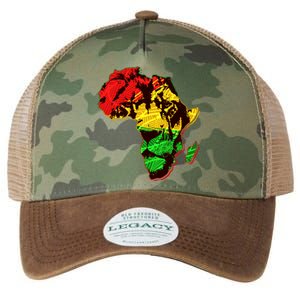 African Lion Traditional Pattern Colors Legacy Tie Dye Trucker Hat