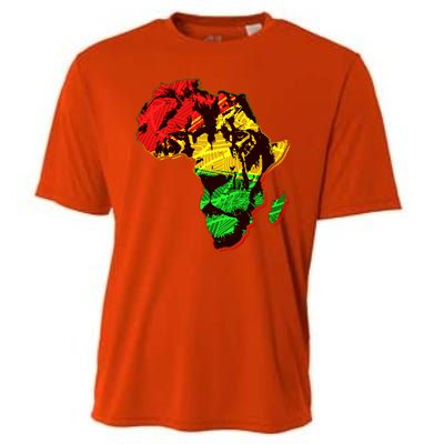 African Lion Traditional Pattern Colors Cooling Performance Crew T-Shirt