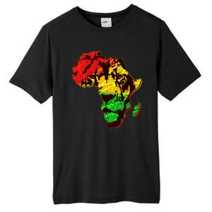 African Lion Traditional Pattern Colors Tall Fusion ChromaSoft Performance T-Shirt