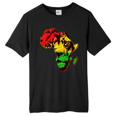 African Lion Traditional Pattern Colors Tall Fusion ChromaSoft Performance T-Shirt