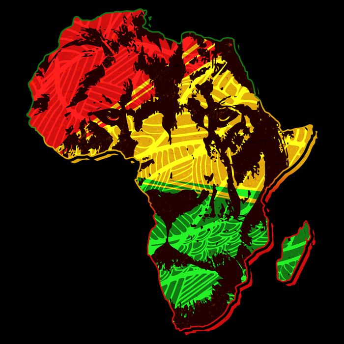 African Lion Traditional Pattern Colors Bucket Hat