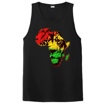 African Lion Traditional Pattern Colors PosiCharge Competitor Tank