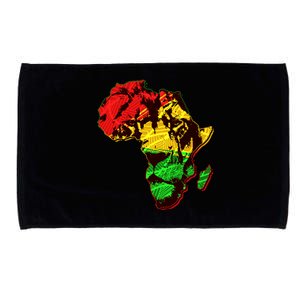 African Lion Traditional Pattern Colors Microfiber Hand Towel