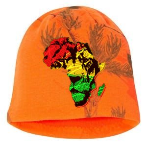 African Lion Traditional Pattern Colors Kati - Camo Knit Beanie