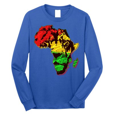 African Lion Traditional Pattern Colors Long Sleeve Shirt
