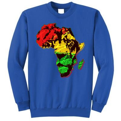 African Lion Traditional Pattern Colors Sweatshirt