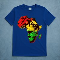African Lion Traditional Pattern Colors T-Shirt
