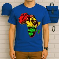 African Lion Traditional Pattern Colors T-Shirt