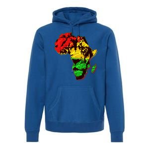 African Lion Traditional Pattern Colors Premium Hoodie