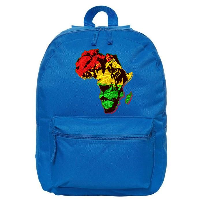 African Lion Traditional Pattern Colors 16 in Basic Backpack