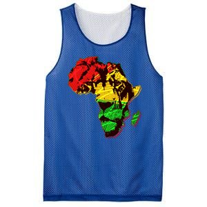 African Lion Traditional Pattern Colors Mesh Reversible Basketball Jersey Tank