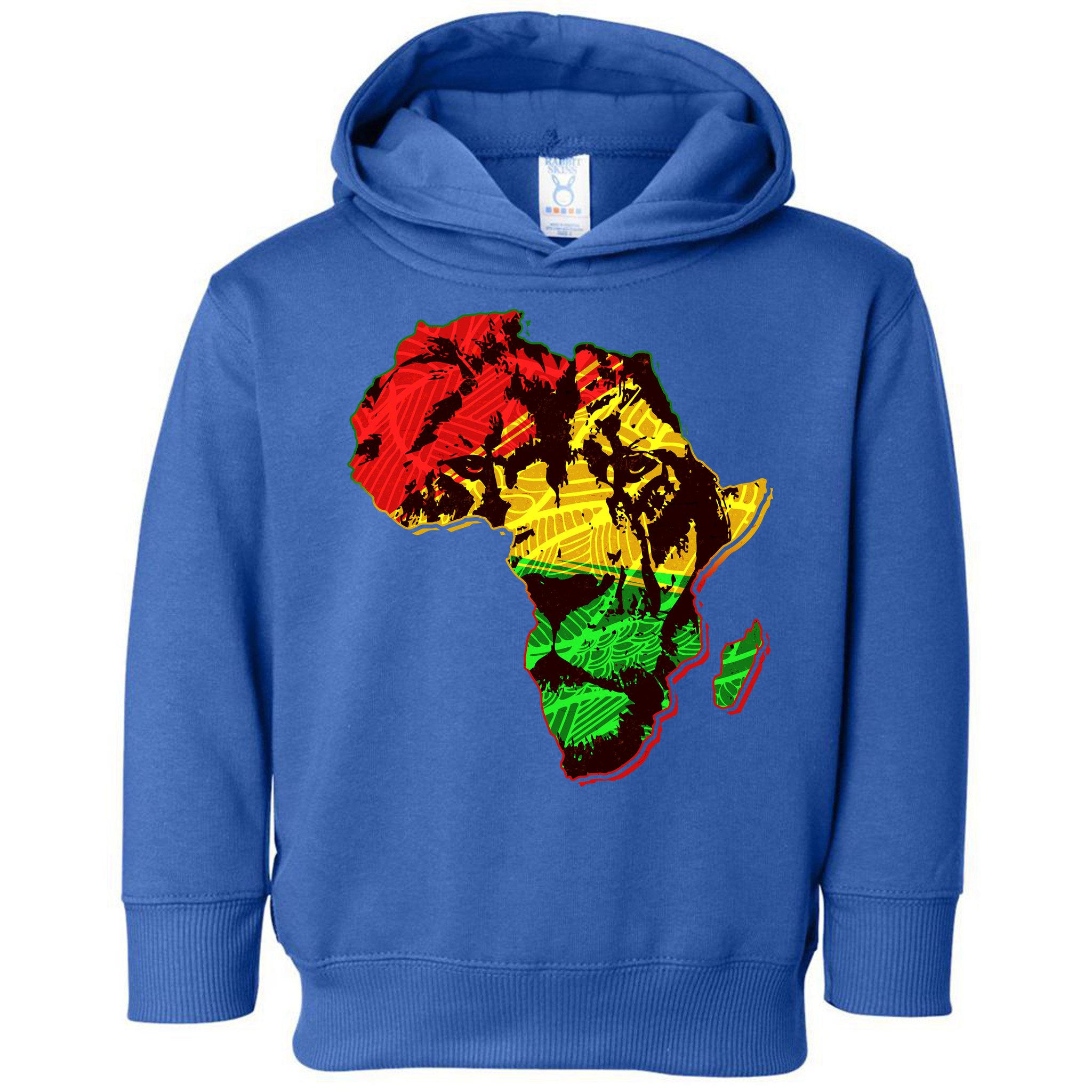 African Lion Traditional Pattern Colors Toddler Hoodie
