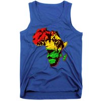 African Lion Traditional Pattern Colors Tank Top