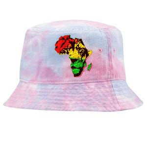 African Lion Traditional Pattern Colors Tie-Dyed Bucket Hat