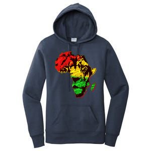 African Lion Traditional Pattern Colors Women's Pullover Hoodie