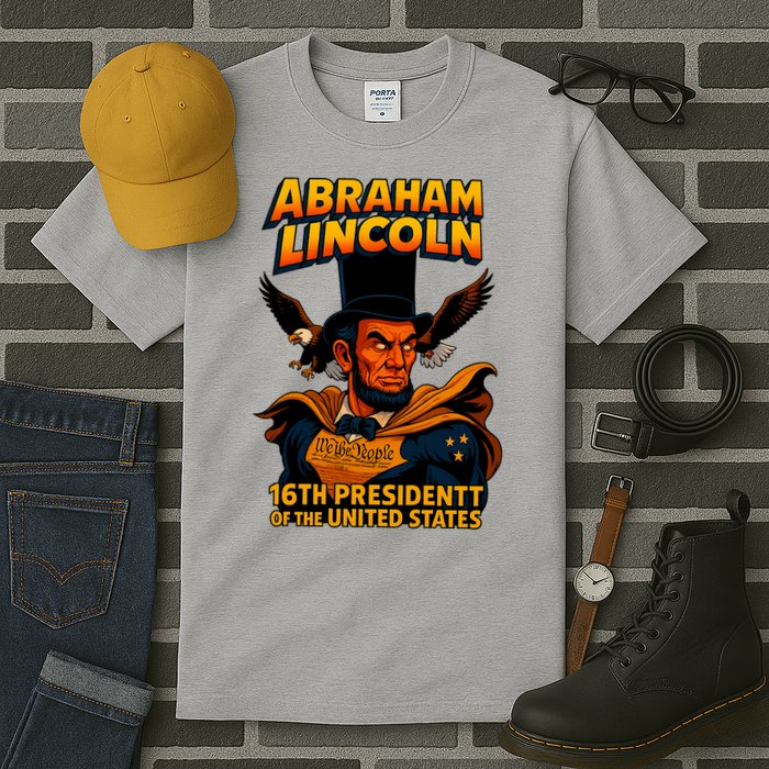 Abraham Lincoln The Presidential Chronicles Tall T-Shirt