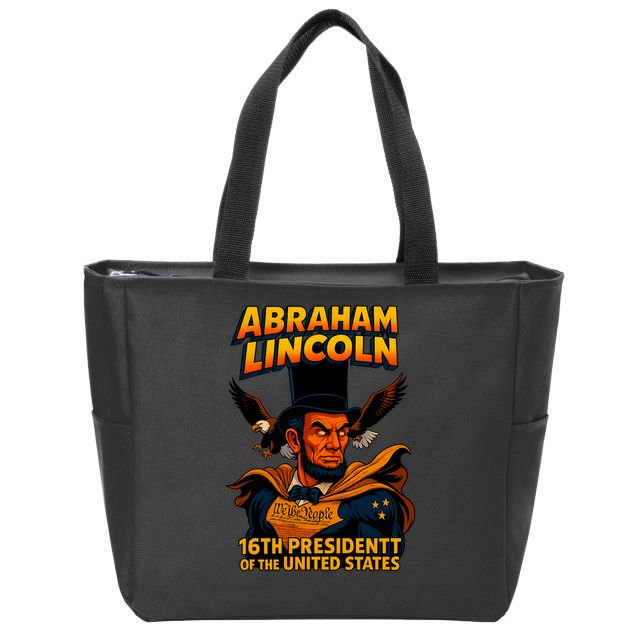 Abraham Lincoln The Presidential Chronicles Zip Tote Bag