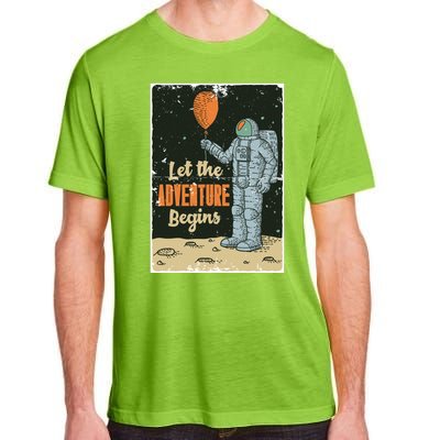 Astronaut Let The Adventure Begins Adult ChromaSoft Performance T-Shirt