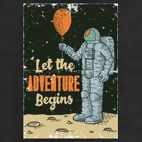 Astronaut Let The Adventure Begins Cool Comfort Performance Bucket Hat