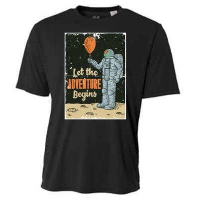 Astronaut Let The Adventure Begins Cooling Performance Crew T-Shirt