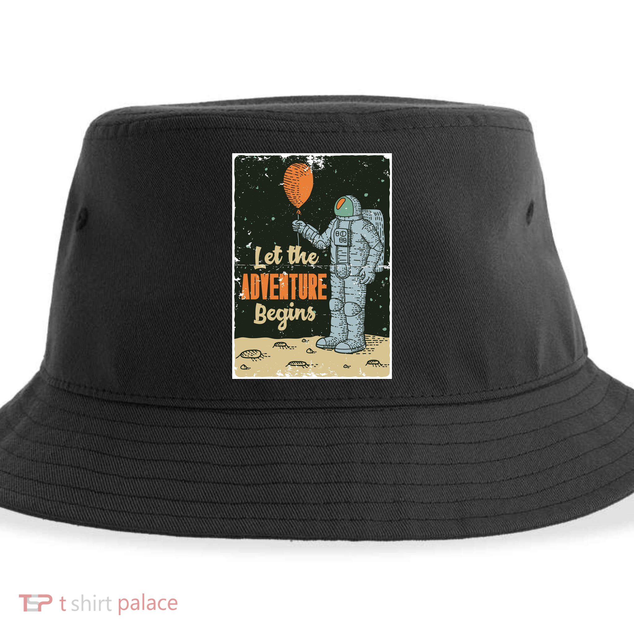 Astronaut Let The Adventure Begins Sustainable Bucket Hat